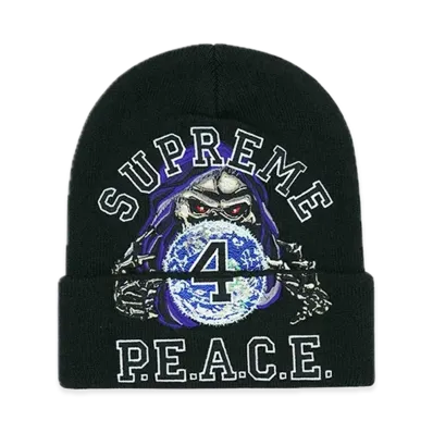 Supreme Peace Embroidered Beanie "Black"