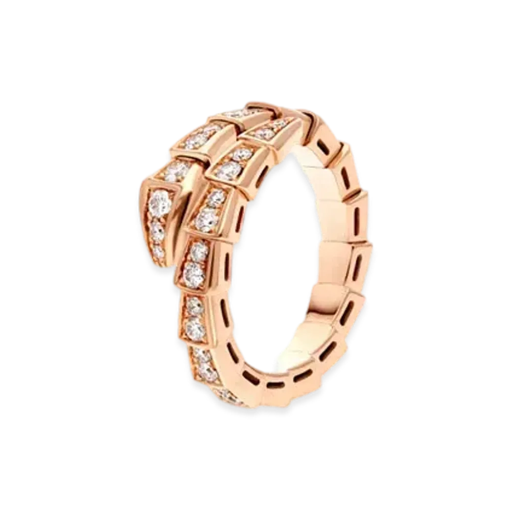 BVLGARI Serpenti Viper Ring "Pink Gold"