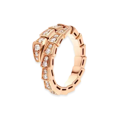 BVLGARI Serpenti Viper Ring "Pink Gold"