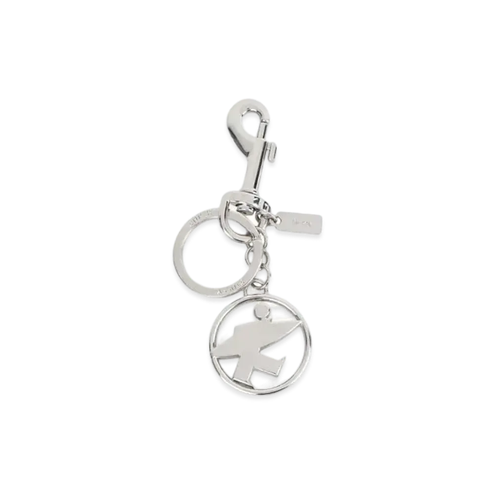Stussy Surfman Keychain "Silver"