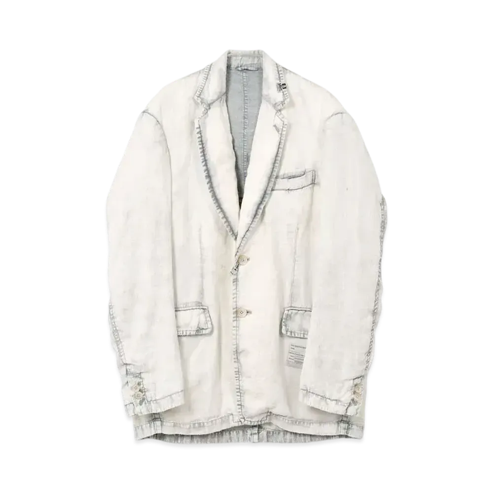 Maison MIHARA YASUHIRO Aged Linen Jacket "Light Gray"