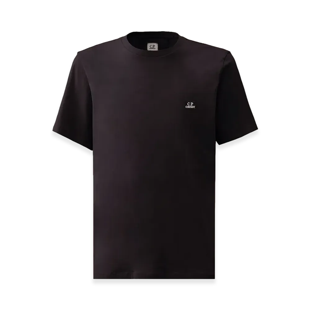C.P. Company 30/1 Jersey Short Sleeve Logo Patch T-Shirt "Total Eclipse Blue"