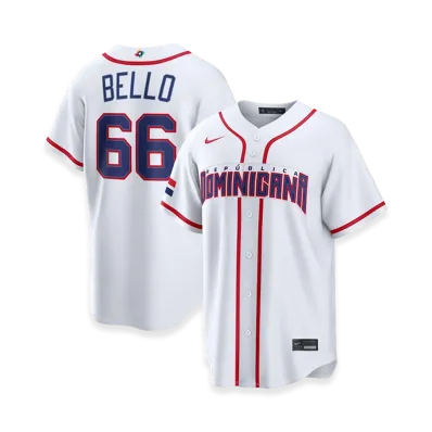 Nike 2026WBC World Baseball Classic Brayan Bello Dominican Republic Baseball Home Stadium Jersey "White"
