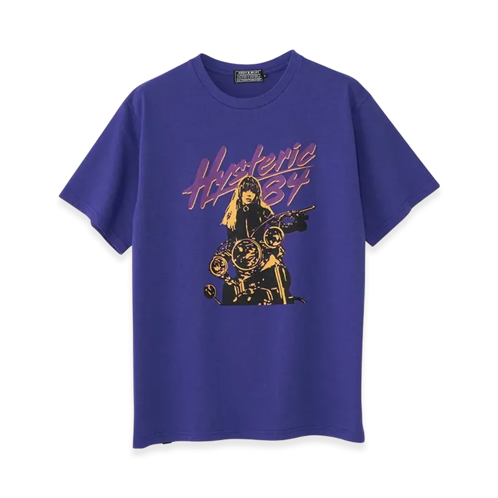 HYSTERIC GLAMOUR Let's Go Crazy T-Shirt "Purple"