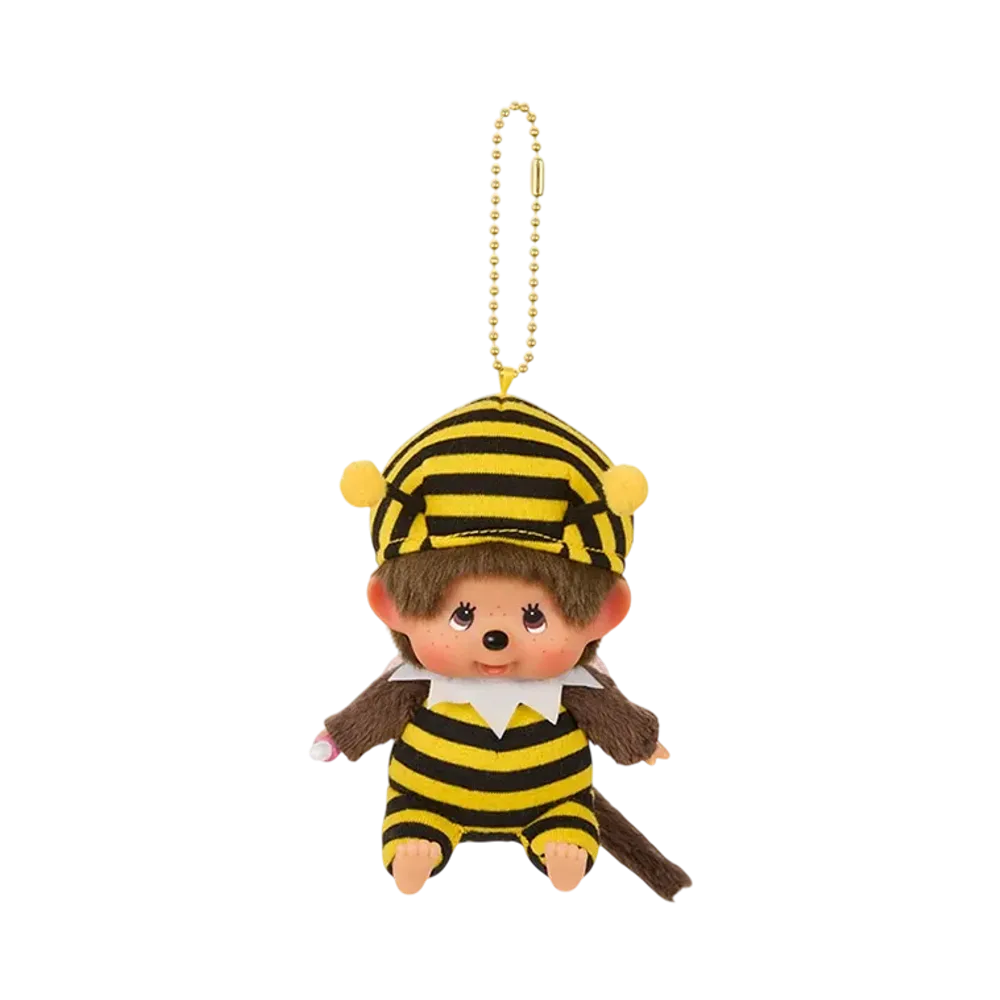 Sekiguchi Monchhichi Kao-deka SS Keychain Honeybee