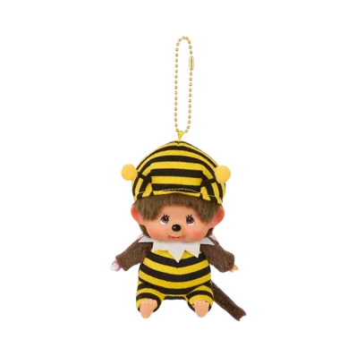 Sekiguchi Monchhichi Kao-deka SS Keychain Honeybee