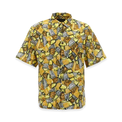 PRADA Batista Triangl Short Sleeve Shirt "Yellow"