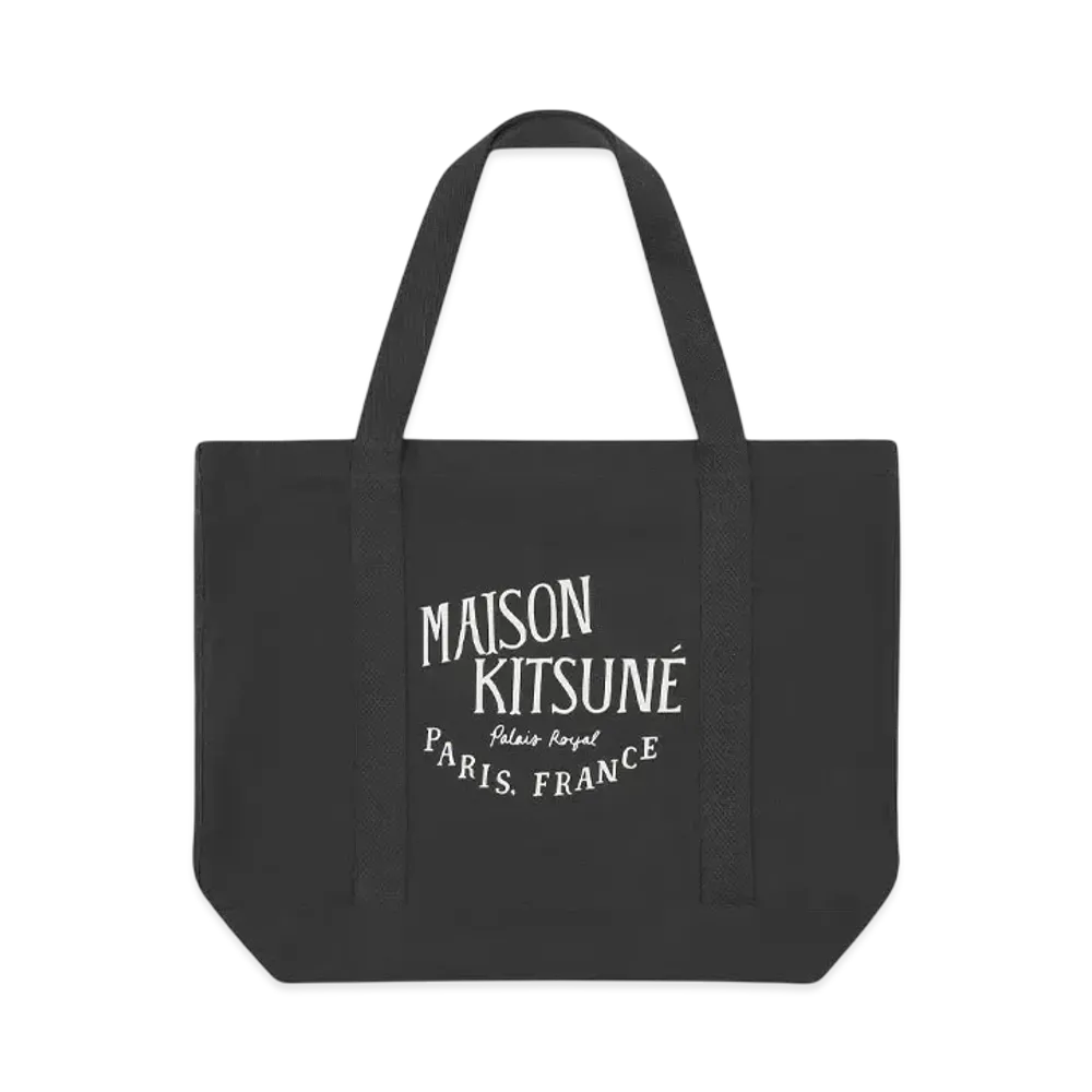 Maison Kitsune Palais Royal Shopping Bag "Black"