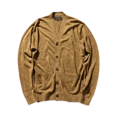 BEAMS Cardigan Linen "Khaki"