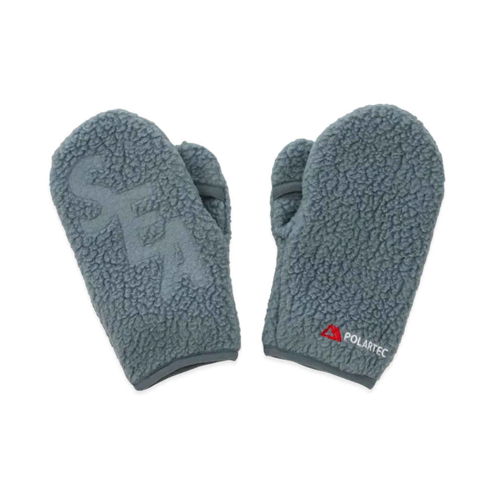 WIND AND SEA Polartec Thermal Boa Fleece Miton "Sea Blue"