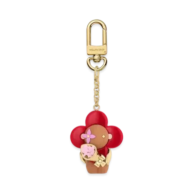 Louis Vuitton Vivienne Candy Heart Bag Charm "Rose"