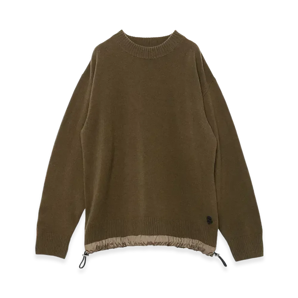 sacai S Wool Knit Pullover "Khaki"