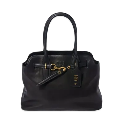MIUMIU Aventure Nappa Leather Bag "Black"