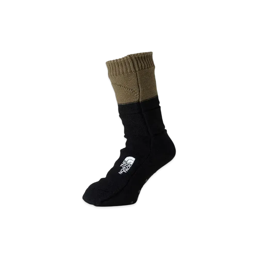 The North Face Nuptse Bootie Socks "Military Olive x TNF Black"