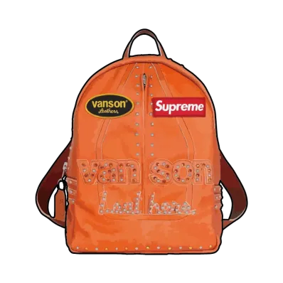 Supreme x B.B. Simon Vanson Leathers Backpack "Orange"