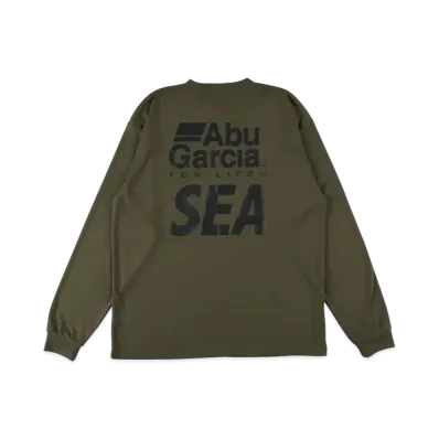 WIND AND SEA x Abu Garcia L/S Tee "Olive"