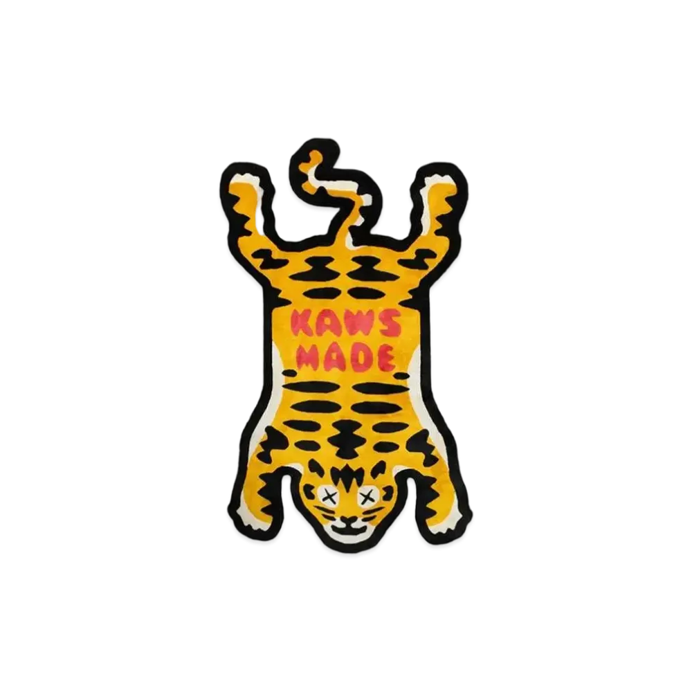 HUMAN MADE x KAWS TIGER SILK RUG "Yellow"