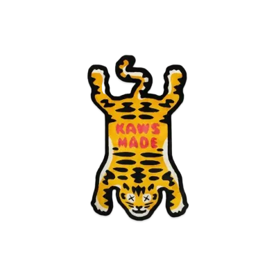 HUMAN MADE x KAWS TIGER SILK RUG "Yellow"