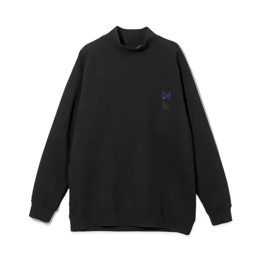 Needles x Sasquatchfabrix. LS Mock Neck Tee "Black"