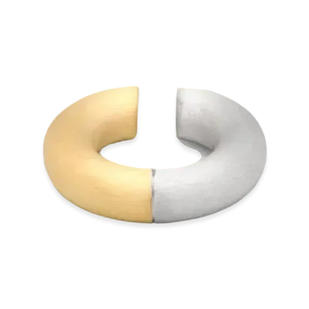 TOMWOOD Chunky Ear Cuff L "Satin Duo"