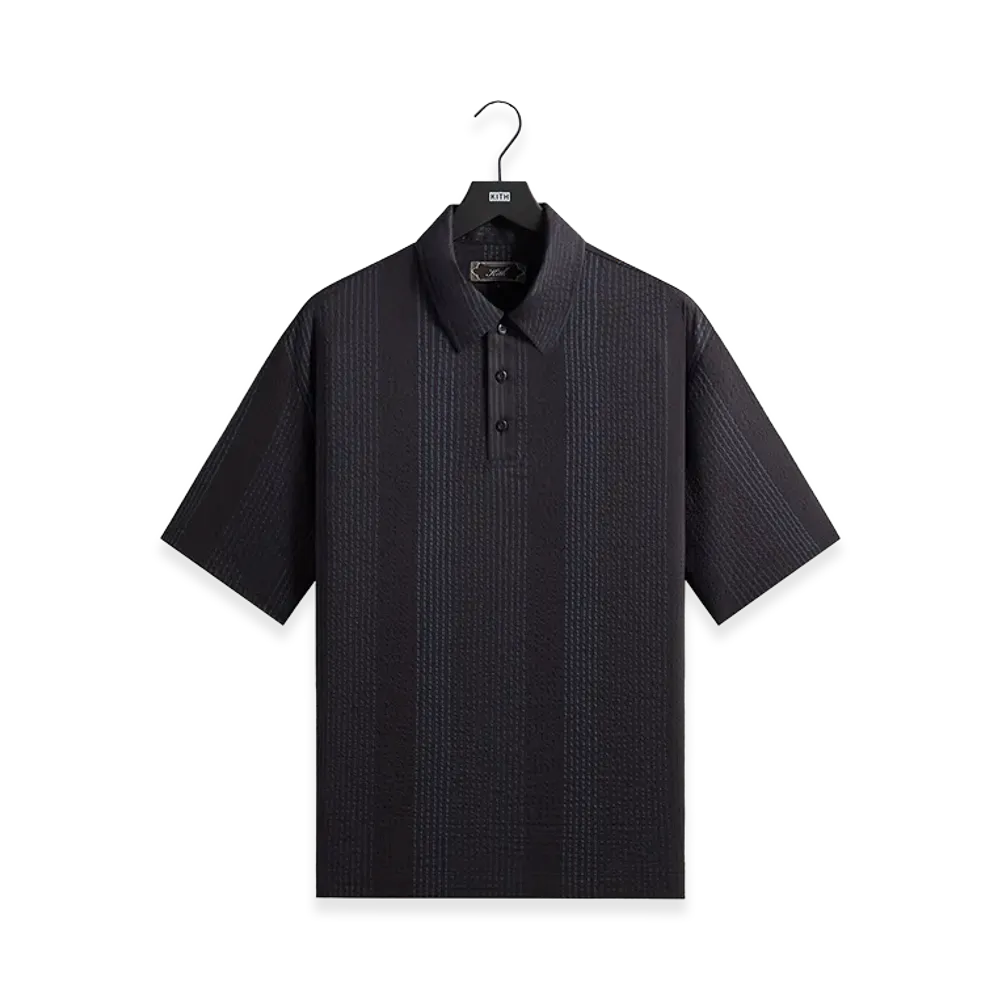 Kith Seersucker Harway Polo "Nocturnal"