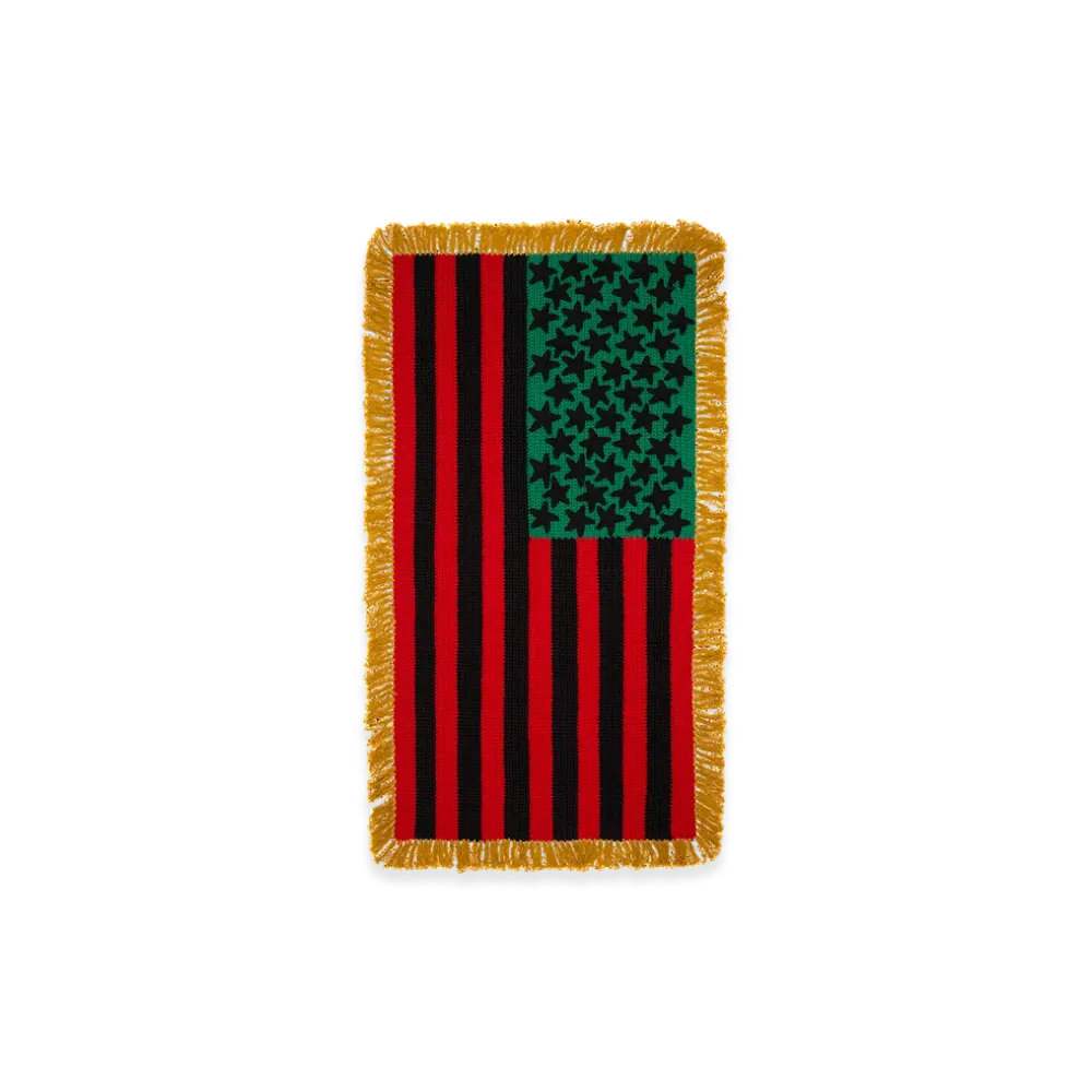 DENIM TEARS RGB Flag Throw Blanket "Multi"