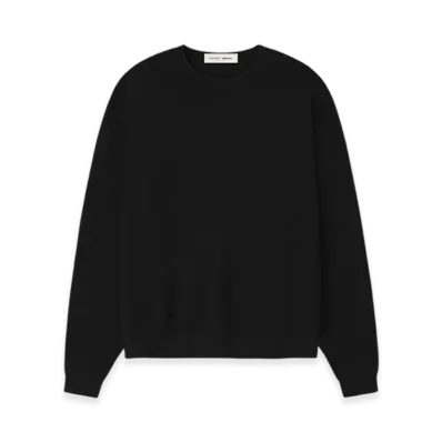 FEAR OF GOD ESSENTIALS Waffle Crewneck 90's Sweater "Vintage Black"