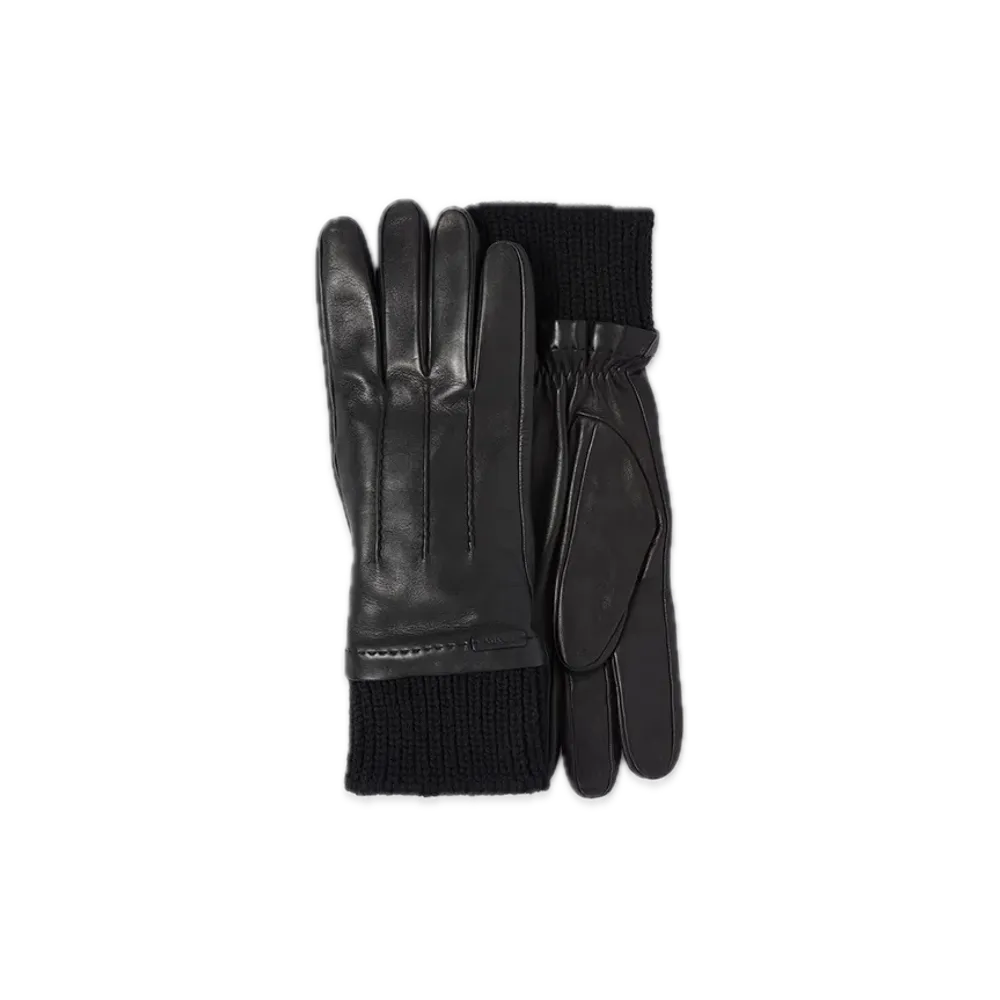 PRADA Leather Gloves "Black"