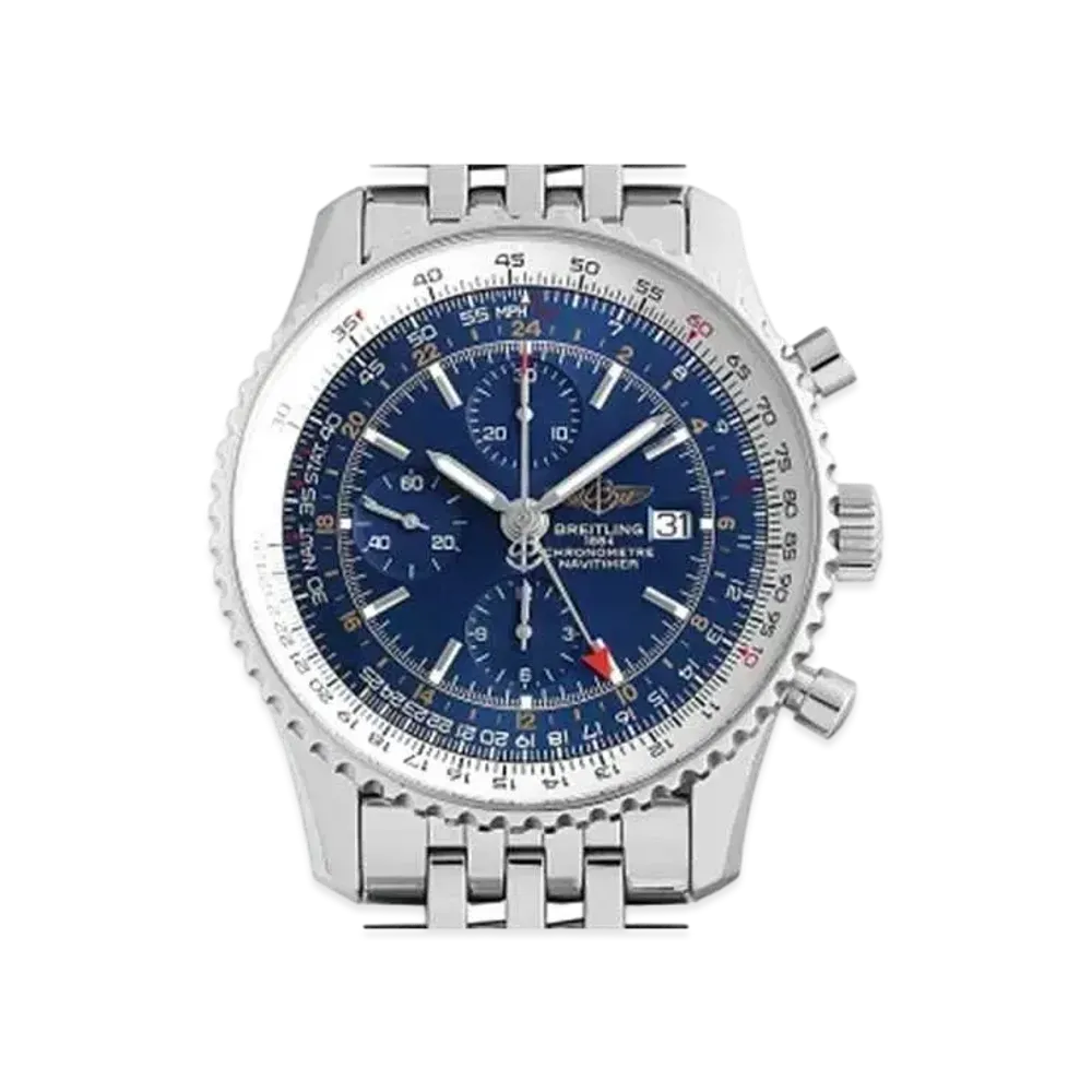 Breitling Navitimer World "Blue/Stainless Steel"