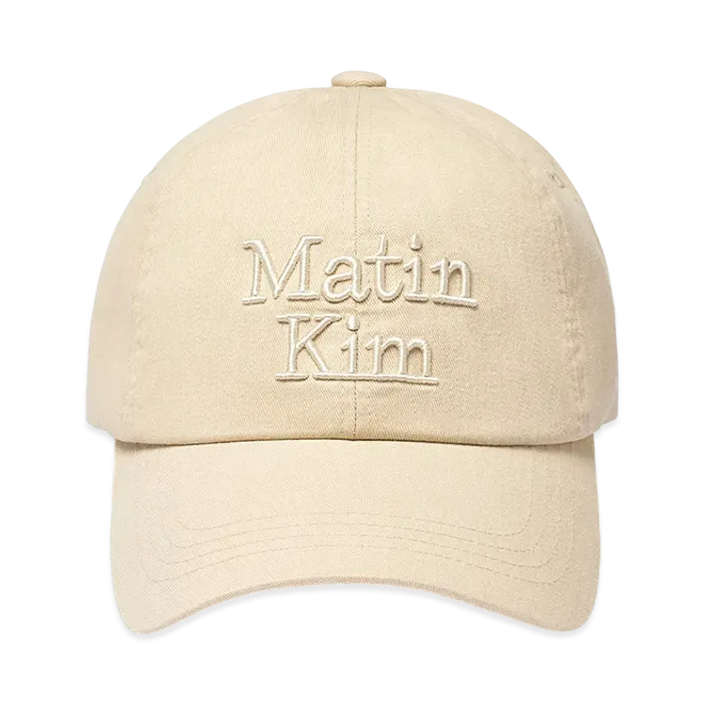 Matin Kim Matin Volume Logo Ball Cap "Beige"