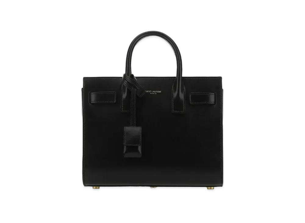SAINT LAURENT Classic Sac De Jour Nano In Smooth Leather "Black"