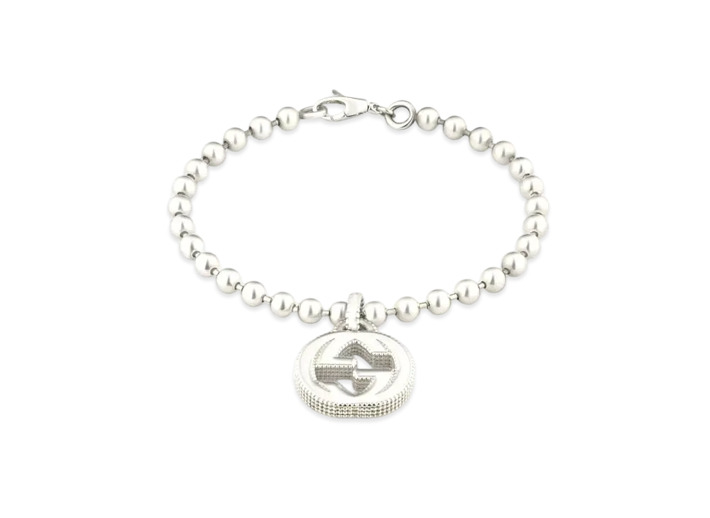 GUCCI Silver Bracelet With Interlocking G