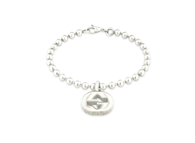 GUCCI Silver Bracelet With Interlocking G