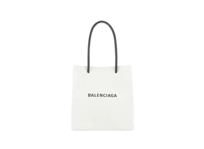 BALENCIAGA Women's Shopping XXS North South Tote Bag "White"