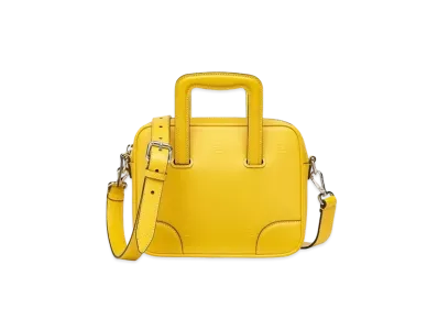 FENDI Messenger Bag Compact Leather Bag "Yellow"