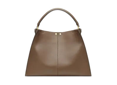 FENDI Peekaboo X-Lite Large Leather Bag "Brown"