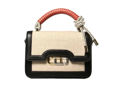 Marc Jacobs The J Link Canvas Shoulder Bag "Brown Rice"