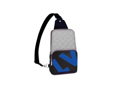 Louis Vuitton Avenue Sling Bag Leather "Gray"