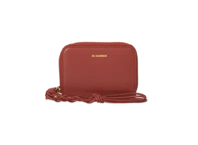 Jil Sander Zip-Around Wallet Small "Red"
