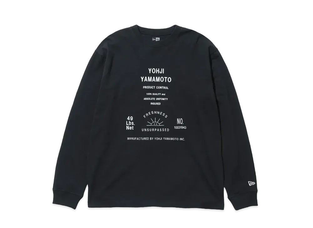 Yohji Yamamoto Pour Homme NEW ERA 1990S ARTWORK PRINT LONG SLEEVES "Black"