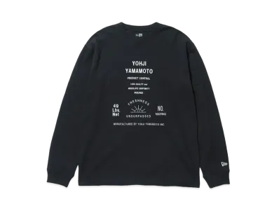 Yohji Yamamoto Pour Homme NEW ERA 1990S ARTWORK PRINT LONG SLEEVES "Black"