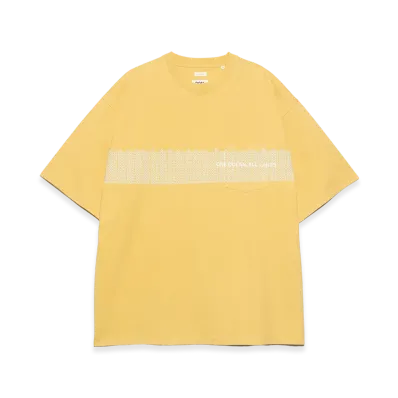 nanamica OOAL Graphic Pocket Tee "VintageYellow"