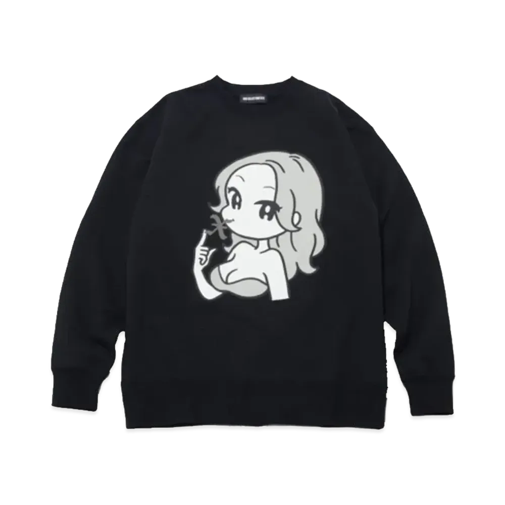 GOD SELECTION XXX x conix Crew Neck Sweat Shirts GX-A24-CXCN-01 "Black"