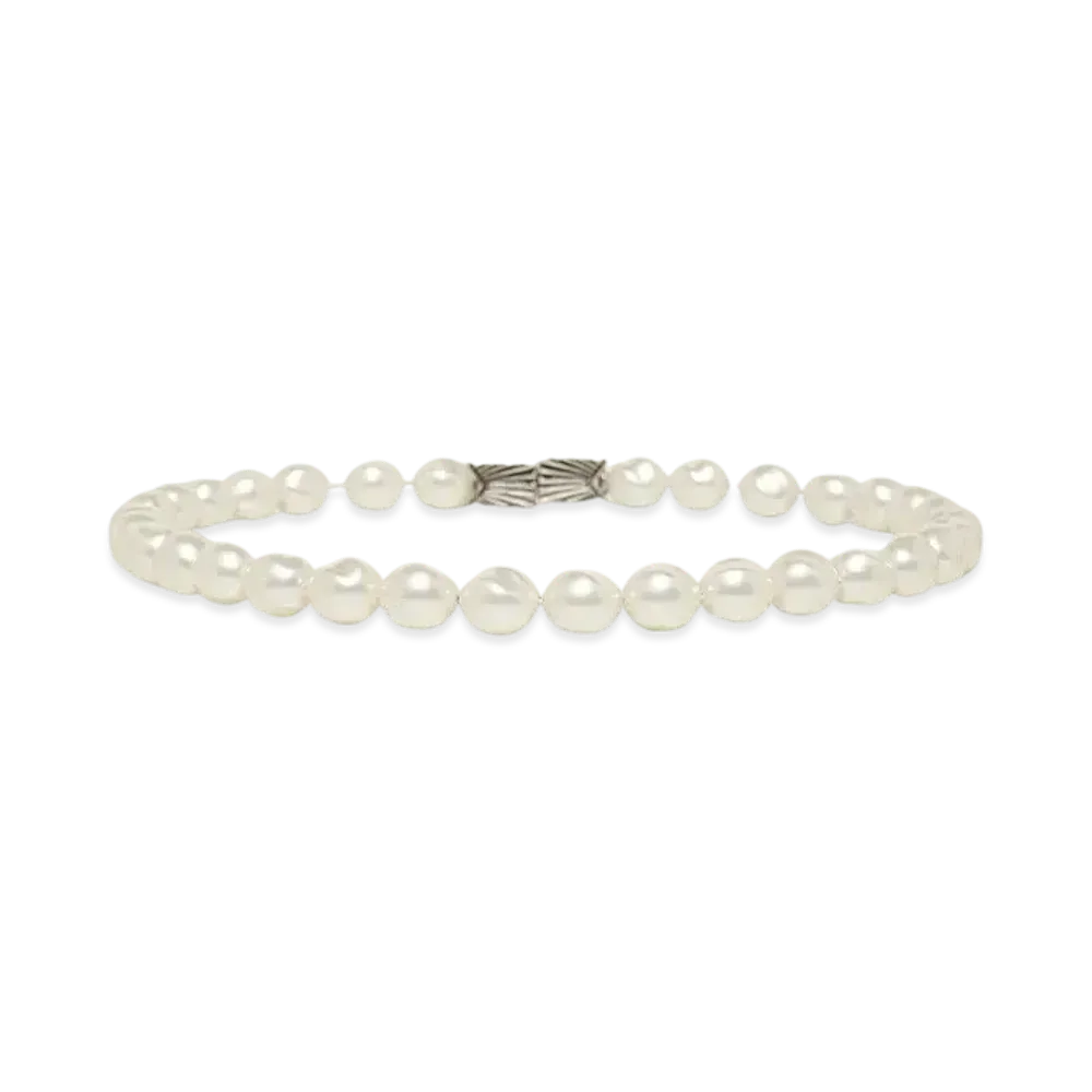 TOGA VIRILIS Pearl choker "WHITE"