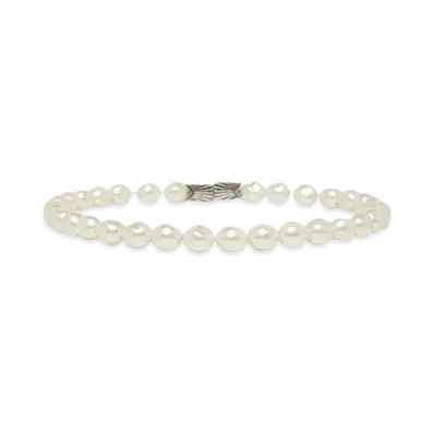 TOGA VIRILIS Pearl choker "WHITE"