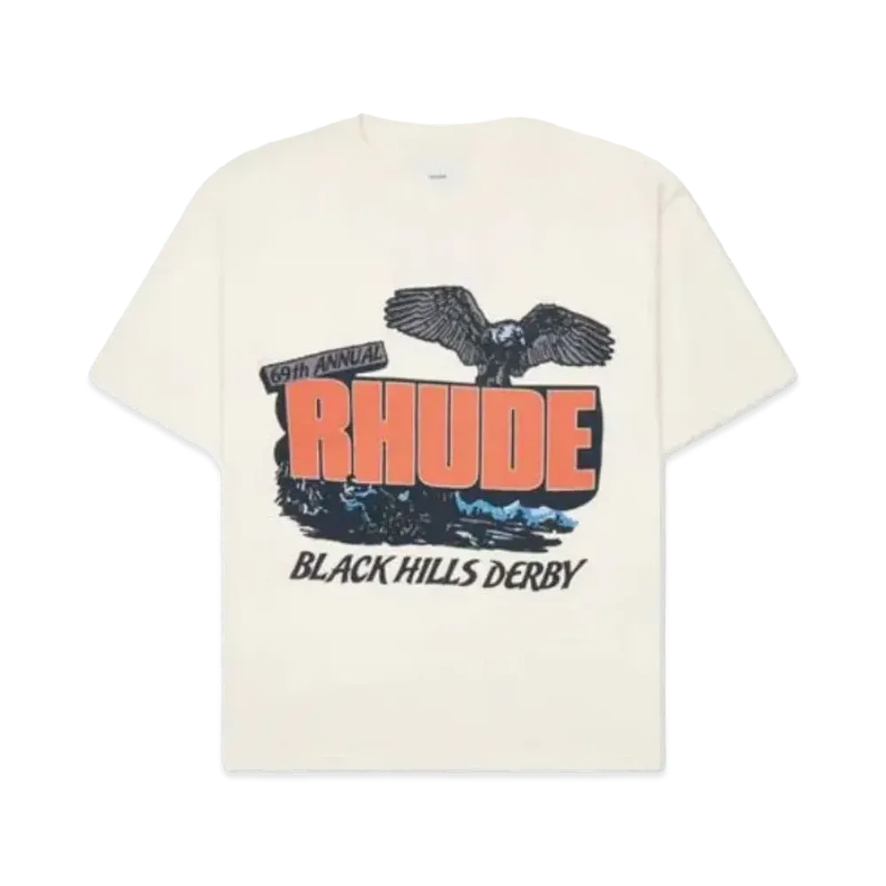 RHUDE Black HilLS Rally Tee "White"
