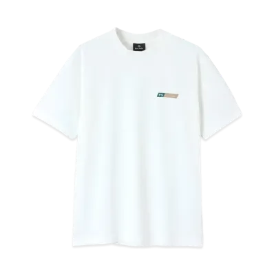 Paul Smith Ps Logo Neck Rib Short Sleeve Cut And Sew "Offwhite"