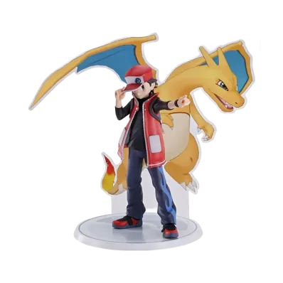 BANDAI "Ichiban Kuji" -Pokemon Masters EX 7th Anniversary- A Prize Red (Special Costume) & Charizard MASTERLISE PLUS