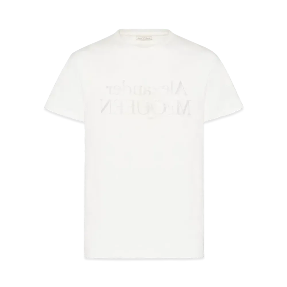 Alexander McQUEEN Reflected Logo T-shirt "White"