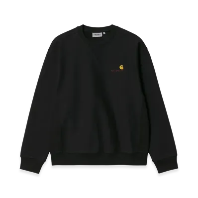 Carhartt WIP American Script Sweat "Black"